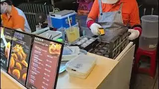 Hot & Fresh! Taiwanese Egg Cake Street Food in Taiwan