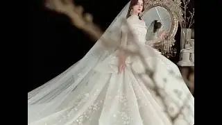 Vintage / Retro Champagne See-through Wedding Dresses 2020