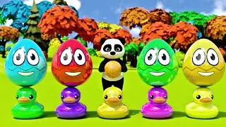 Color Balls Song 🎨⚽ | Five Little Ducks Fun | Kids Nursery Rhymes