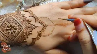 Latest Pakistani Khafif Mehndi Design | Step by Step Tutorial | Henna Fever