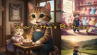 Poor father's gift for his baby kitten on her birthday🥹💕 meow meow sad emotional song