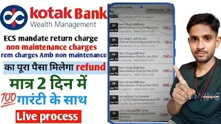 amb non maintenance charges kotak bank | rem charges ecs return kotak mahindra bank ECS charg refund