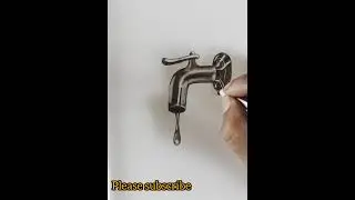 Water drop tap tutorial| penchil shading|self mad stamp paper, rubber| Libang craft