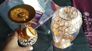 Luxury Crystal Showpiece | Golden Decorative Showpiece for Home Decor | Table Decoration Ideas ✨  