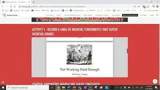 Middle Ages Crime and Punishment