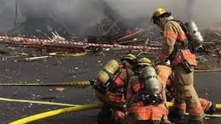Raw Video: Portland Gas explosion firefighter thrown 20 ft