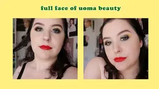 full face of uoma beauty makeup