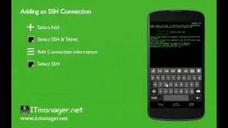 ITmanager.net -  Add an SSH/Telnet Connection