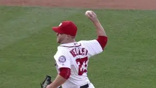 MIL@WSH: Kelley fans Carter swinging to escape jam