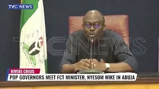 PDP Governors Meet FCT Minister, Nyeson Wike In Abuja