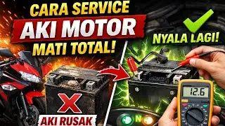 Cara Service Aki Motor Mati Total | Masih Bisa Hidup Lagi? #aki 