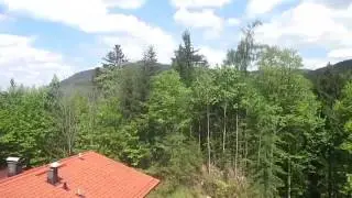 Hochfahren mit der rauschbergbahn in ruhpolding Bayern