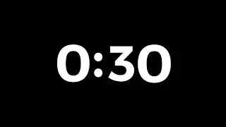 30 Second countdown timer - No sound - Dark background