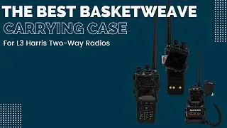 Turtleback Basketweave Harris Two Way Radio Belt Clip Holsters