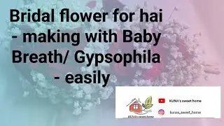 Bridal flower for hair making with Baby breath /Gypsophila 