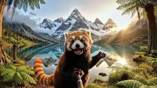 Red Panda Explores Earth's First Days