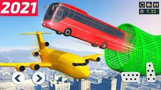 Impossible Bus Stunt Driving Day 1 - Free Bus Games 2021