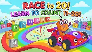 Numberblocks Race to 20! 🏁 Learn Counting 11-20 with Number Two's Race Car!🏎️ | Fun Math for Kids!
