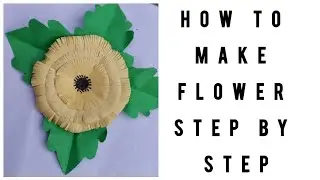 Paper craft flower wall hanging new design 