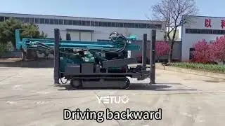 China Manufacturer YETUO 450m Crawler Borehole DTH Water Well Drilling Rig Machines#drillingrig