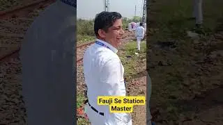 Fauji bhai Bane Station Master | Station Master Training | #rrbntpc #rrb #rrbje #railway #railways