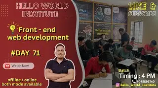 arrow function in javascript || Frontend Web Development  @helloworld_institute