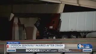 Semitruck crash snarls traffic near UTEP