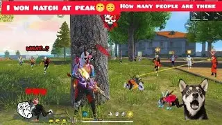 Playing free fire br ranked 😌😁 i face many more enemy in peak 👹 they attak me 🐱