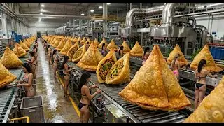 Inside the Samosa Factory | How Crispy Samosas Are Mass-Produced 🥟🏭