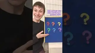 Hide and Seek with Zeke and Monique: felt question marks