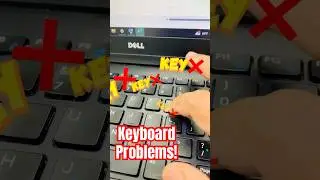 Что делать, если клавиатура ноутбука не работает &mdash; проблема с клавишей &laquo;O&raquo; #клавиатура #shorts