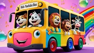Wheels on the animal bus song for toddler