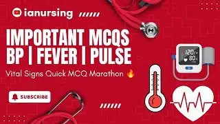 IMPORTANT MCQs on VITAL SIGNS 🔥 BP | PULSE | FEVER | SPO2 | Nursing Exam #hospital #nursing 