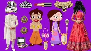 Chhota Bheem and chutki ka funny makeup comedy video cartoon video @PostTakingBillu