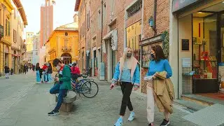 Italy. IMOLA - 4k Walking Tour around the City - Virtual Travel Guide.