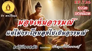 EP.726 (ธรรมะยอดนิยม)  มองเห็นอารมณ์...แต่ไม่กระโจนลงไปเป็นอารมณ์ :  By ธีร พระไร้นาม