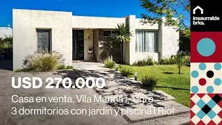 🏡 Casa en venta en Vila Marina 1 | 3 dormitorios + pileta y parrilla 🌊 Barrio Nautico sobre Rio!!