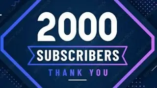 2000 Subscriber Live Count 👑👑