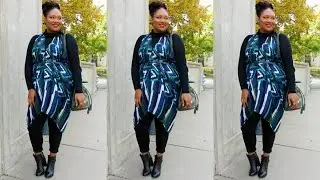 Plus Size Fashion| Scarf as A Dress