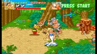 똥손이 게임하는법 (MAME) 아스테릭스 일본판 , Asterix