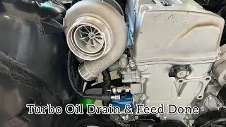 K24 E36 Wagon Build Pt 9- K swap E36 turbo oil drain and feed hose