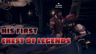 His first chest of legends!!!