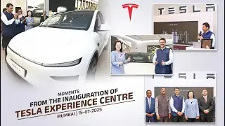 Moments from the Inauguration of Tesla Experience Centre | Tesla Showroom in Mumbai | EV Revolution