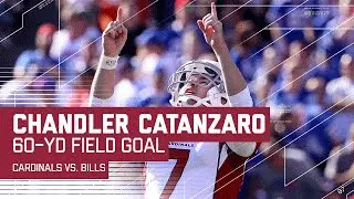 Chandler Catanzaro Nails 60-Yard Field Goal! | Cardinals vs. Bills | NFL