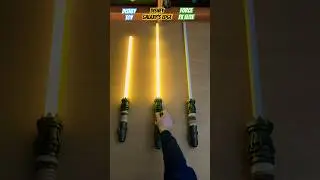 Rey Lightsabers - Toy, Legacy and Force FX Elite #starwars #lightsaber #galaxysedge