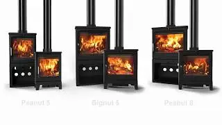 Saltfire Peanut Wood Burning Stoves DEFRA Eco Design Ecodesign Ready 5kW and 8kW