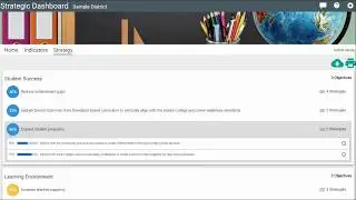 Strategic Dashboard Strategy page