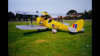 Tiger Moth Flight over Skipton with Ken & Kath Ellwood, 10th August, 1997