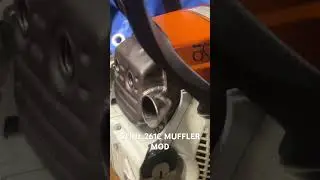 Ms 261c muffler mod #stihl #stihlpower #chainsaw #stihlusa #stihlchainsaw