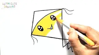 How to draw a cute kite 🪁